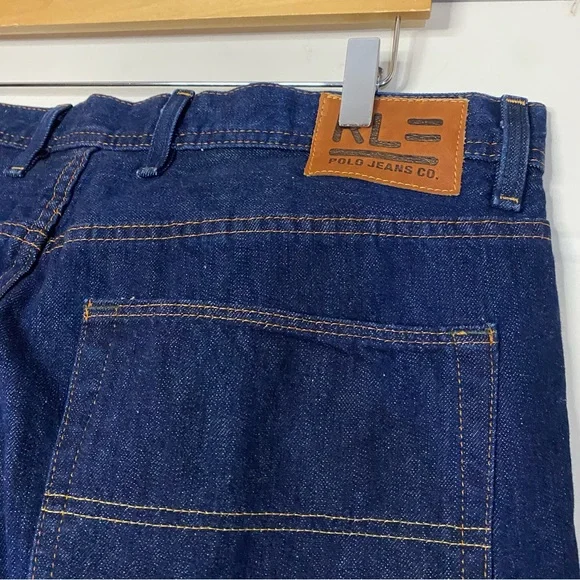 Polo Ralph Lauren Brixton 36x32 Straight Leg Denim Blue Jeans - Picture 2 of 5